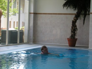 Im Hallenbad des Hotels